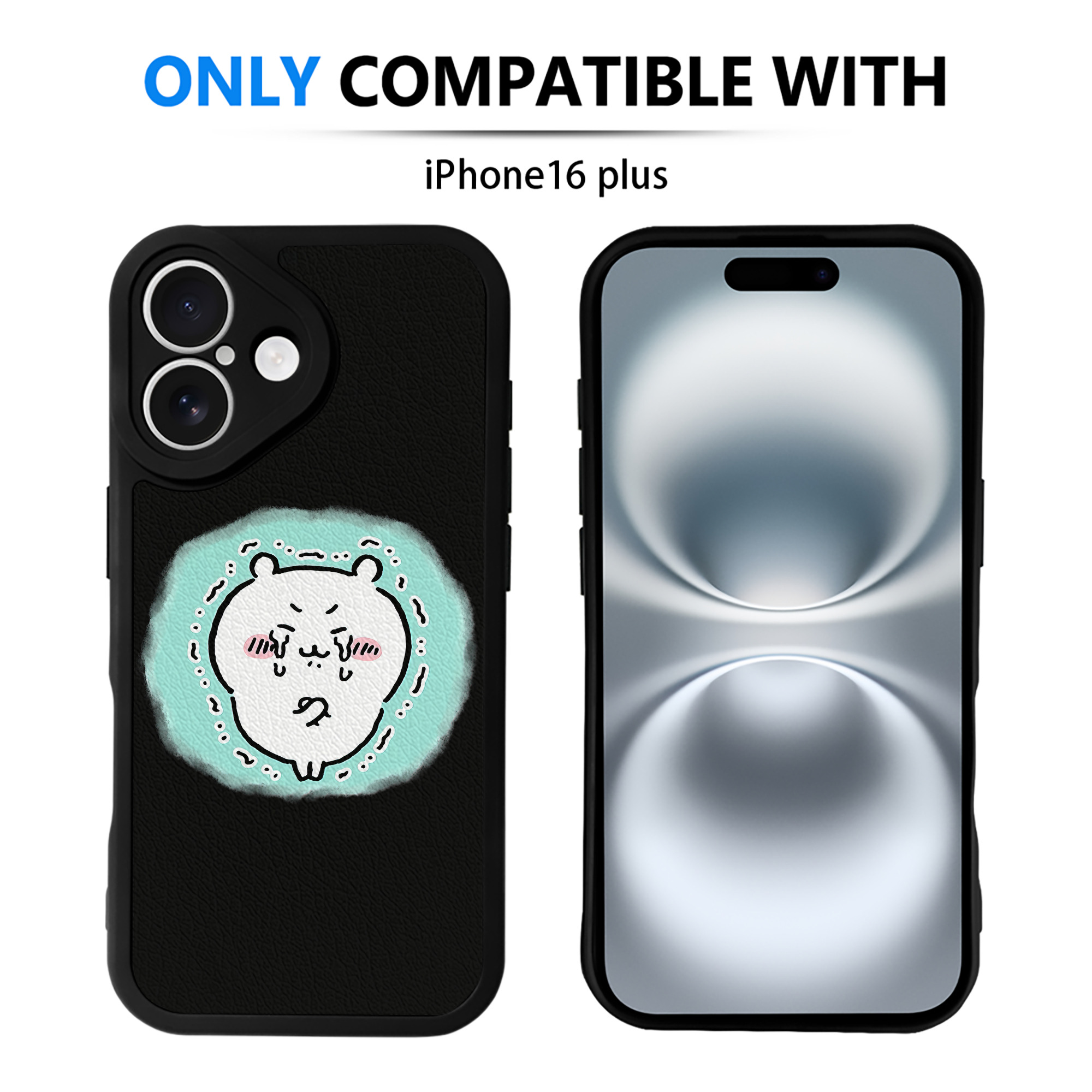 （画像用） ちいかわ ちいかわ Chii-kawa chiikawa 【iPhone 16シリーズ対応】シリコンスマホケース（レザー調） 材質：シリコン
